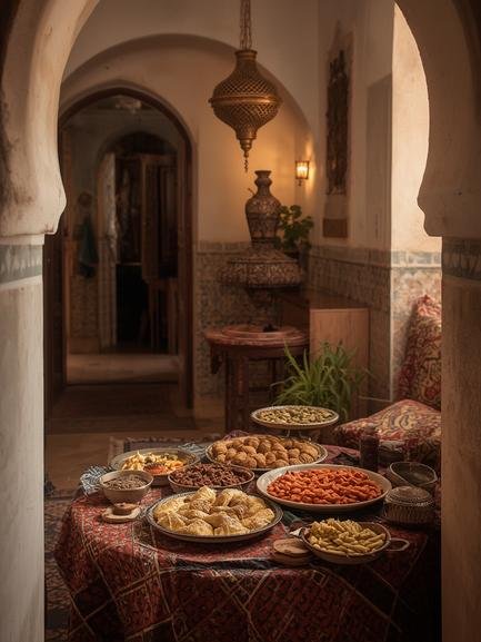 Moroccan food photography overview in Morocco