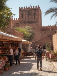 Cooking guide for Moroccan food tour Marrakech