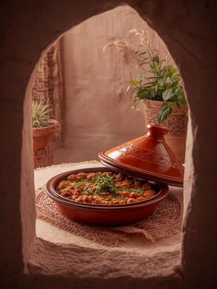 Moroccan kefta tagine overview in Morocco