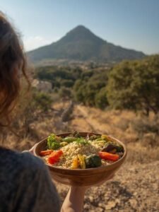 Cooking guide for couscous with seven vegetables