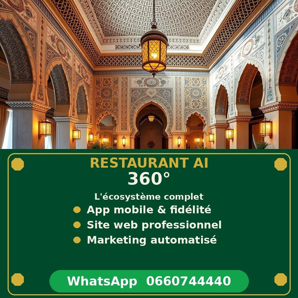Restaurant AI 360 - complete ecosystem with mobile app and website