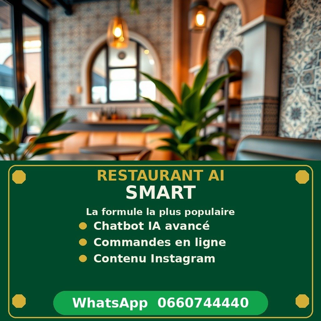 Restaurant AI Smart - advanced AI chatbot and online orders